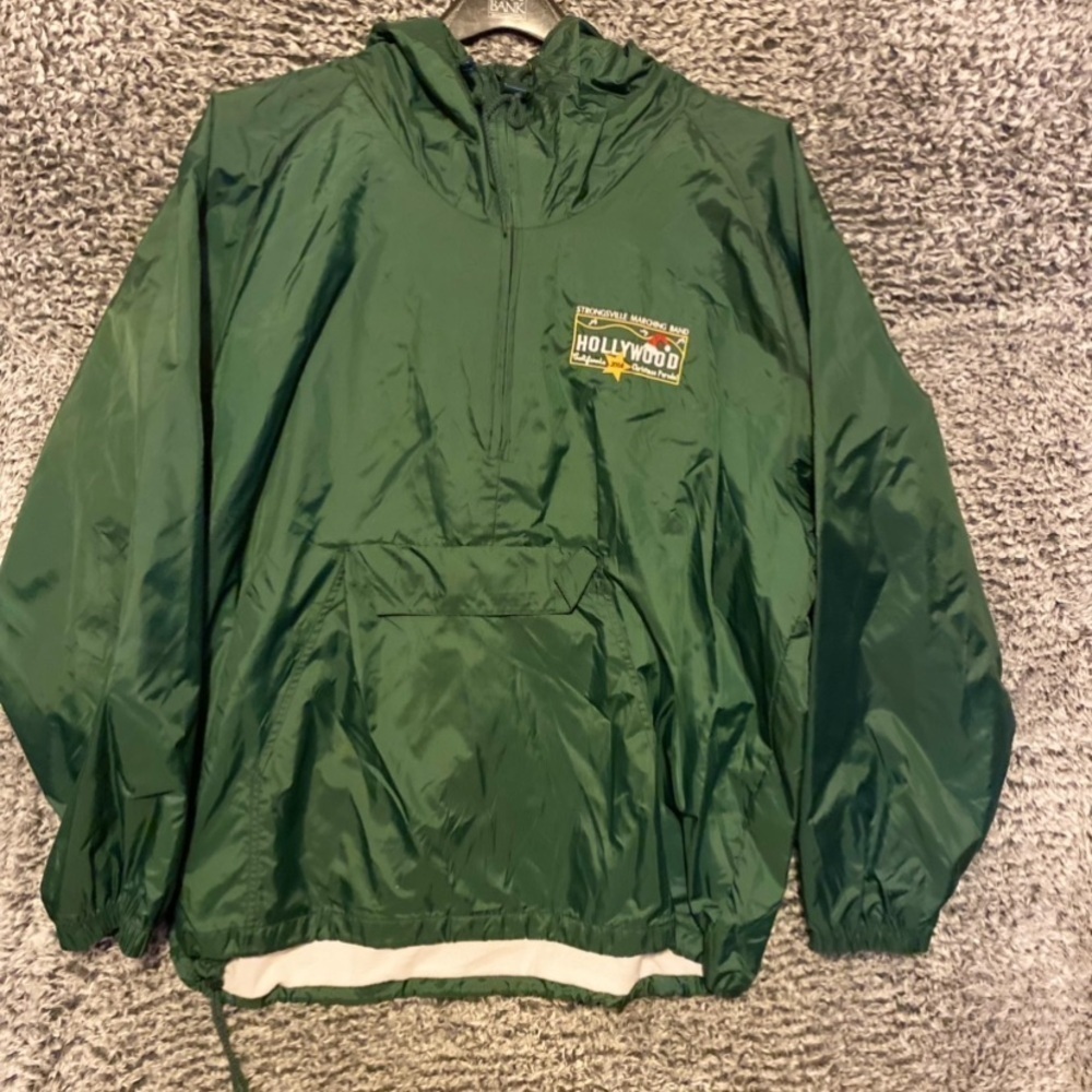 VTG T RI Mountain Green Mens Sport Windbreaker Size 2XL .